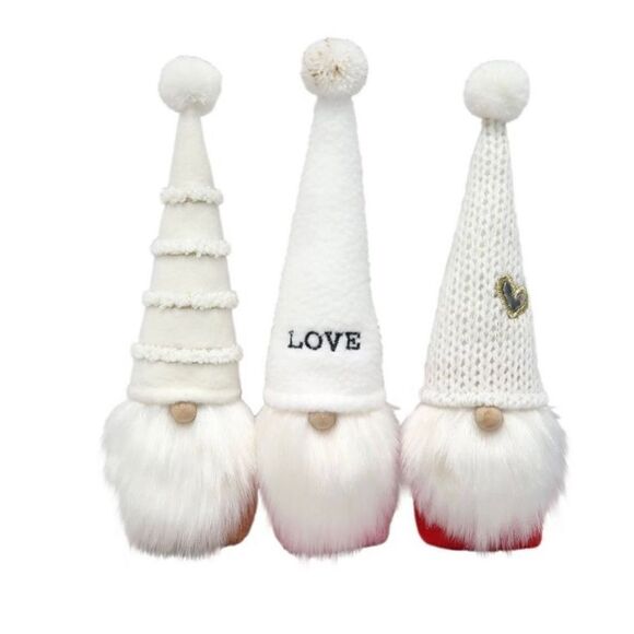 SET OF 3 VALENTINE GNOMES - Picture 1 of 3